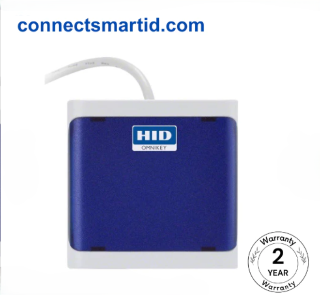 HID OMNIKEY 5022 USB RFID Smart Card Reader (Dark Blue) – Connect SMARTID